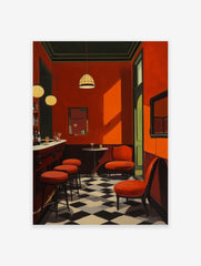 Boho Cocktail Bar Wall Poster, Cocktail Bar Print