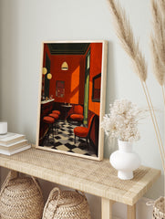 Boho Cocktail Bar Wall Poster, Cocktail Bar Print