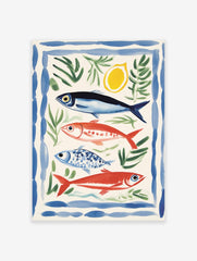 Fish Art Poster, Food Print