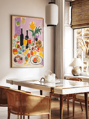 Food Table Poster, Food Print