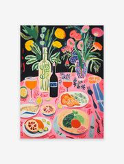 Food Table Print, Food Wall Art