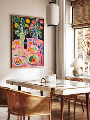 Food Table Print, Food Wall Art