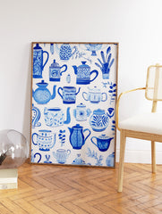 Vintage Kettle Wall Poster, Coffee Print