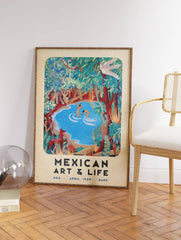 Mexican Botanical Poster, Traditional Mexican Print