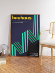 Green Bauhaus Poster, Retro Bauhaus Print