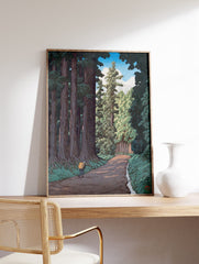 Road to Nikko Poster by Kawase Hasui, Kawase Hasui Print