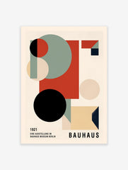 Bauhaus Poster, Retro Abstract Print