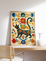 Mexican Cat Poster, Mexican Print