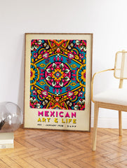 Mexican Pattern Poster, Mexican Print