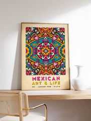 Mexican Pattern Poster, Mexican Print