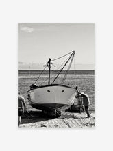 Black and White Sailboat Poster, Photographic Sailboat Print