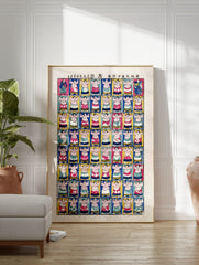 Vintage Sumo Wrestler Poster, Japanese Sumo Print