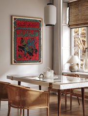 Horse Art Poster, Egyptian Print