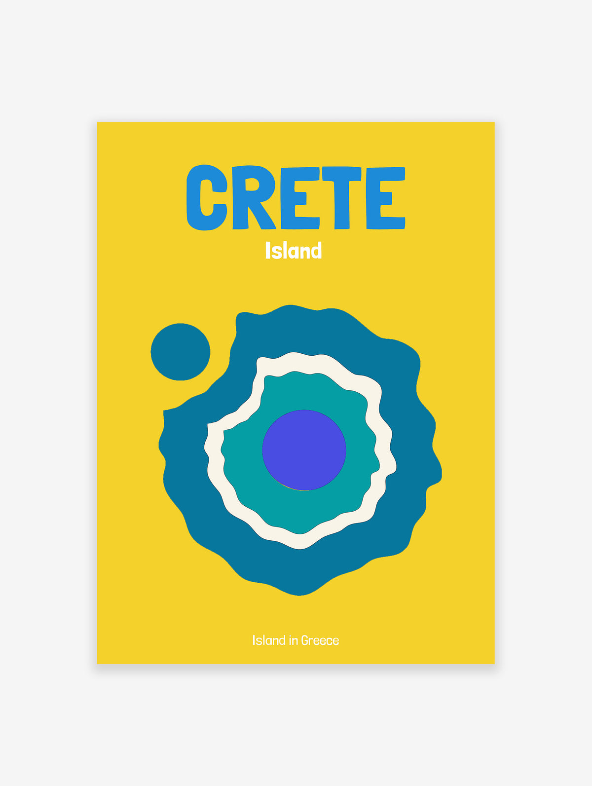 Crete Island Poster, Greece Travel Print