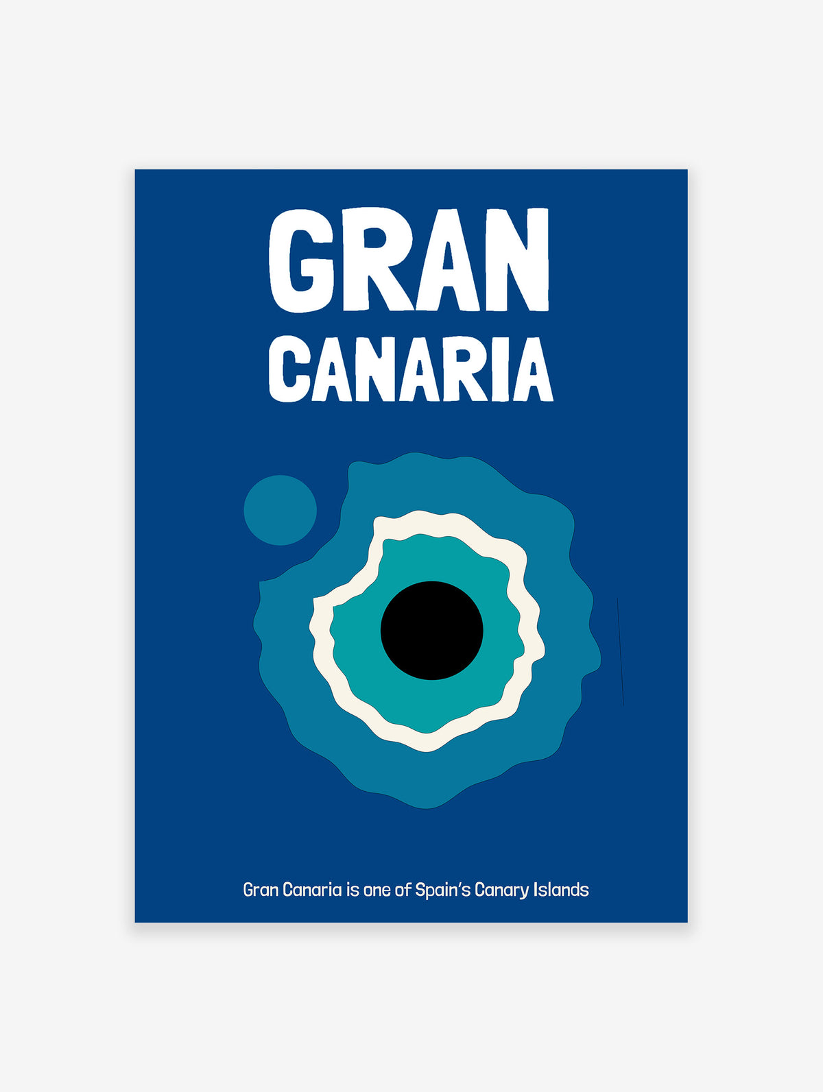 Gran Canaria Island Poster, Spain Travel Print