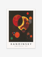 Heavy Circles Poster by Wassily Kandinsky, Wassily Kandinsky Print