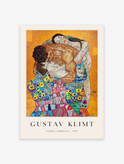 Family Embrace Poster by Gustav Klimt, Gustav Klimt Print