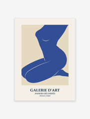 Minimalist Female Nude Poster, Nude Female Print