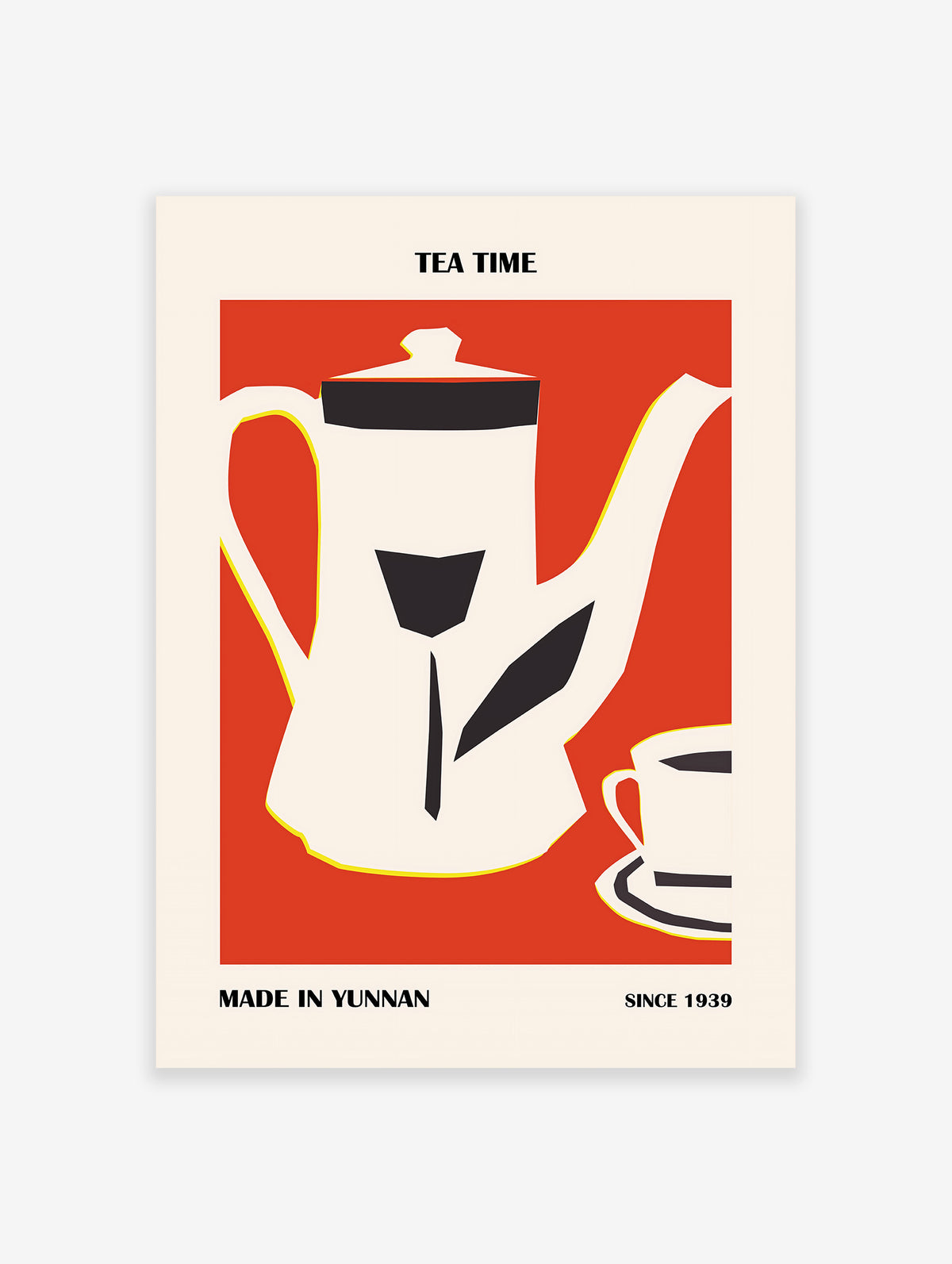 Chinese Tea Poster, Yunnan Tea Print