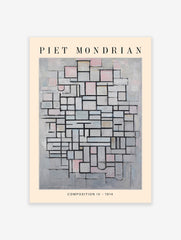 Composition IV Poster by Piet Mondrian, Piet Mondrian Print