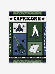 Capricorn Poster, Zodiac Sign Print