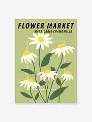 Flower Market Chamomile Poster, Flower Market Print