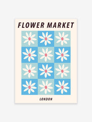 Flower Market London Poster, Flower Market Print