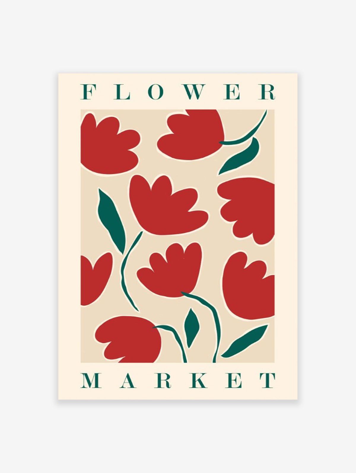 Flower Market Tulip Poster, Tulip Print