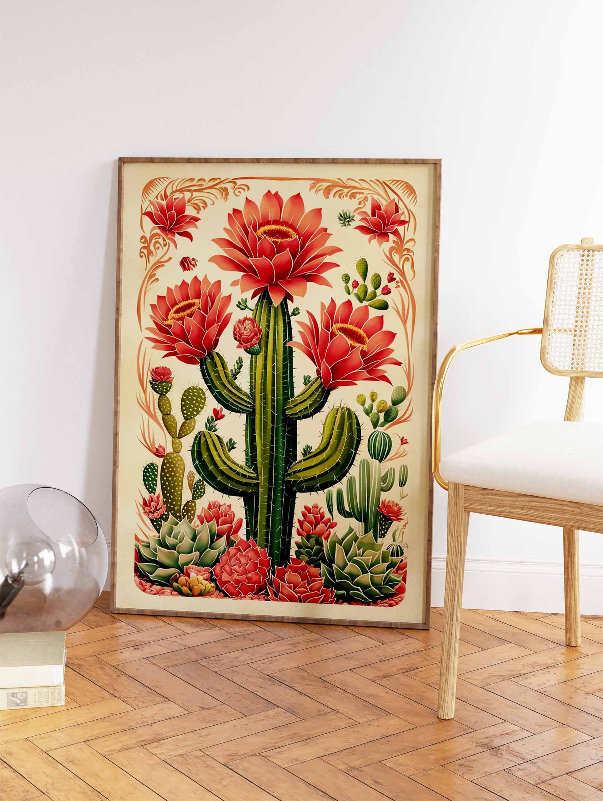 Mexican Cactus Poster