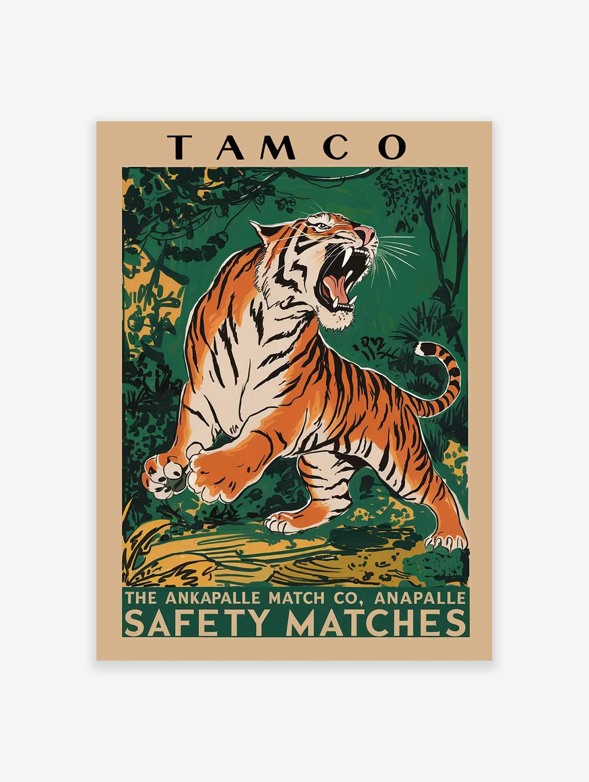 Tamco Tiger Matchbox Poster