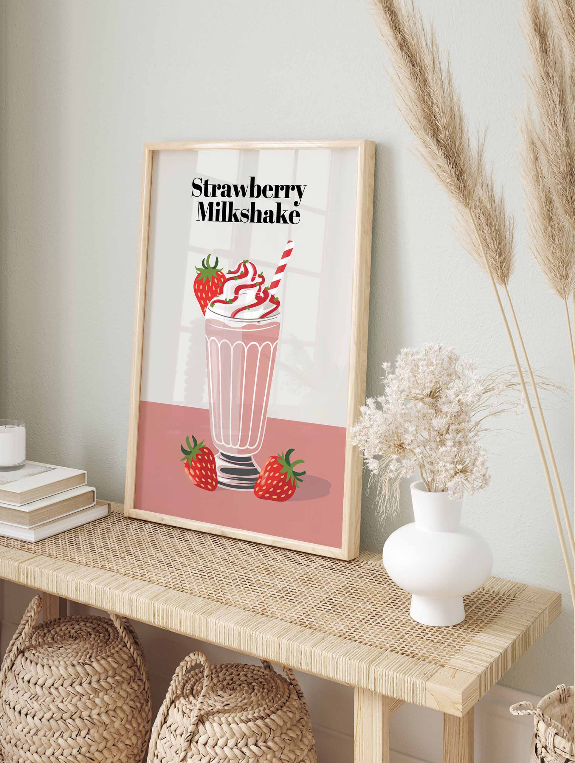 Strawberry Milkshake Poster