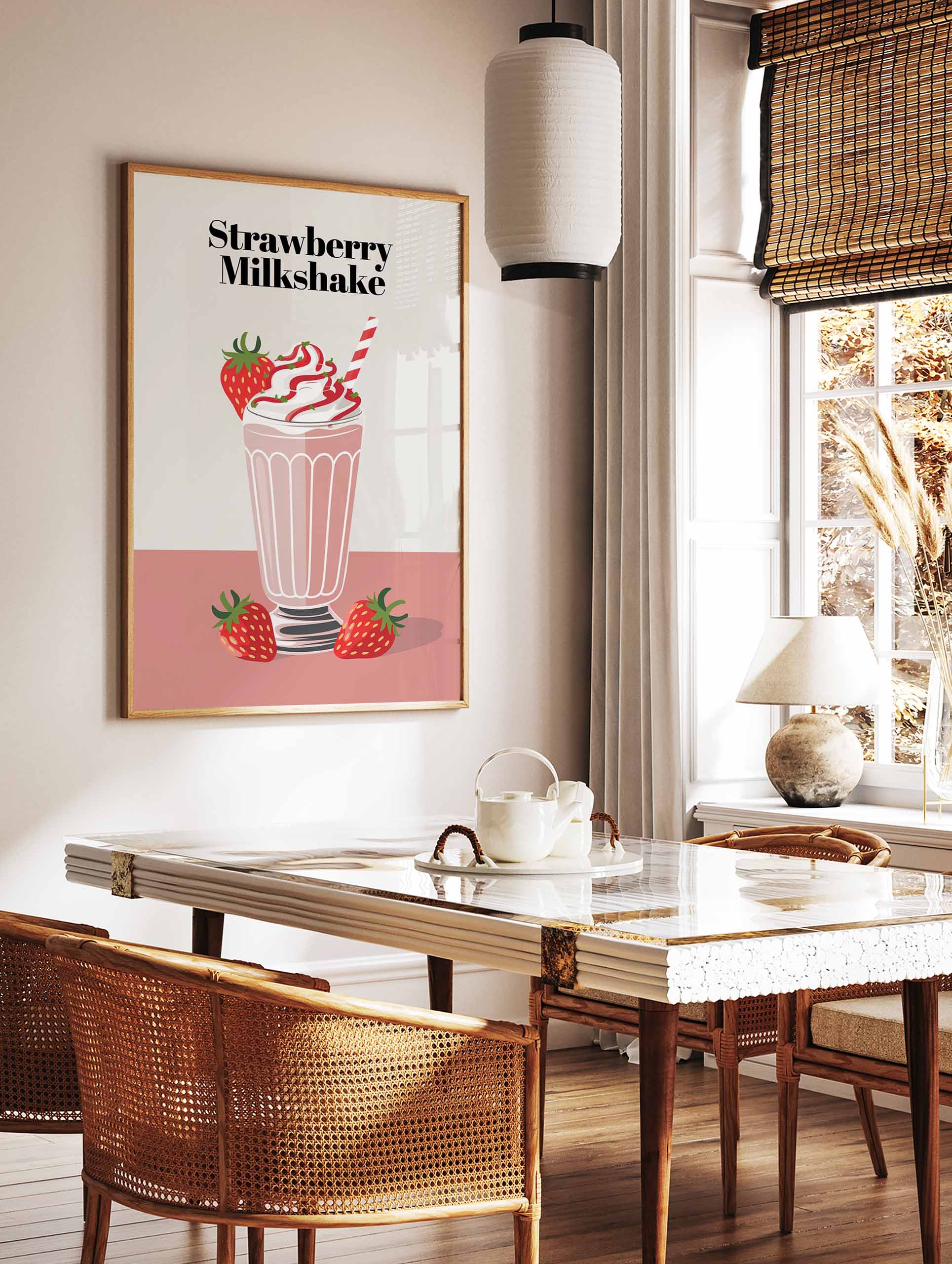 Strawberry Milkshake Poster