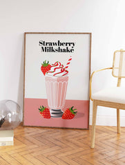 Strawberry Milkshake Poster