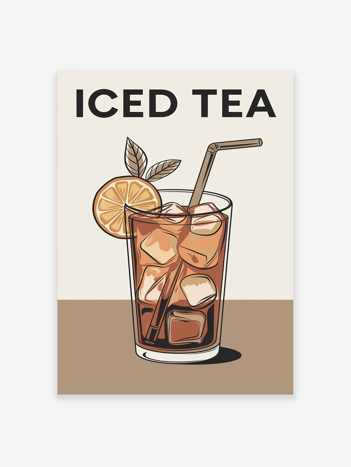 Iced Tea Drink Poster