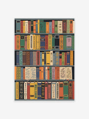 Vintage Bookshelf Poster