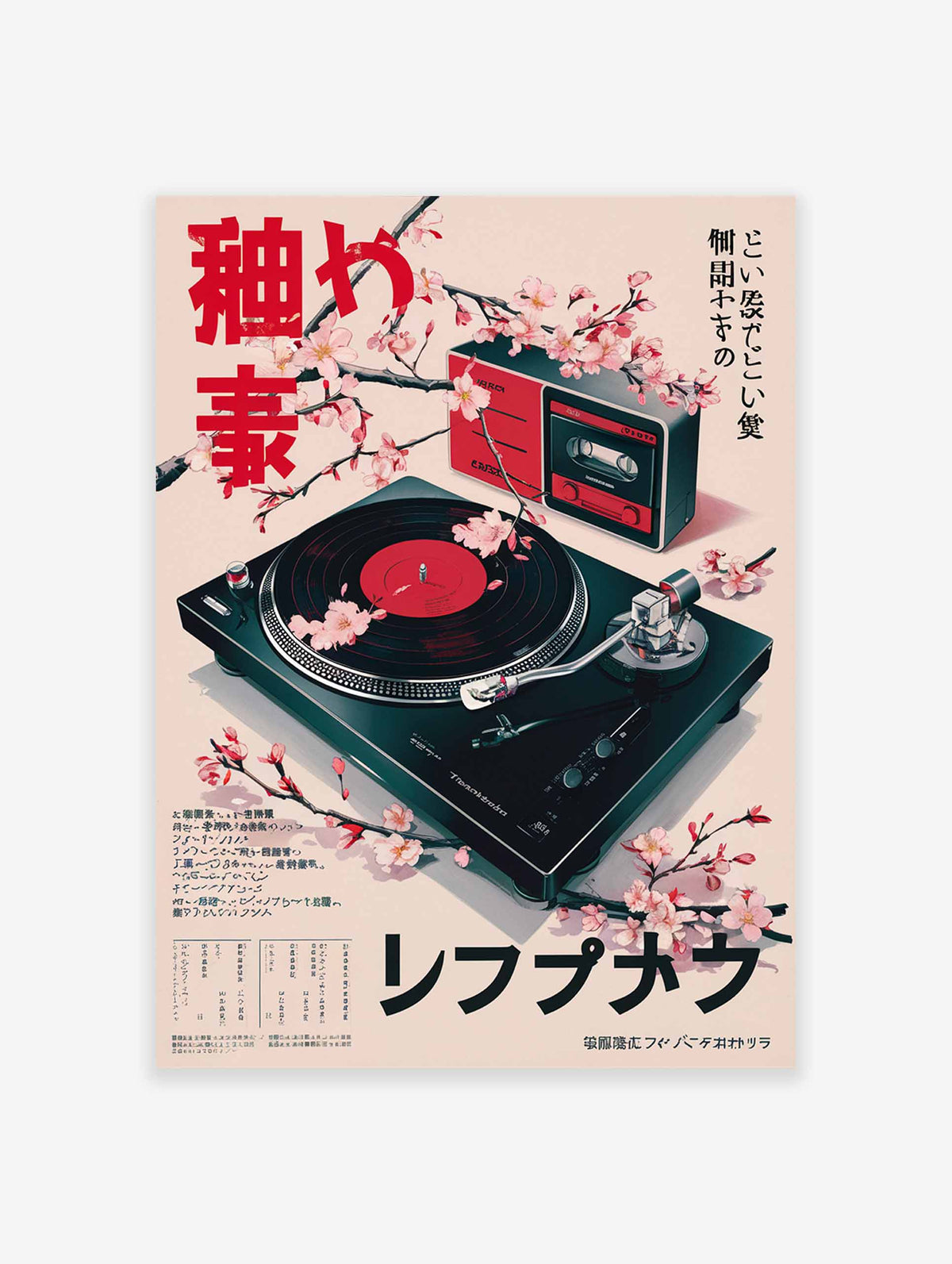 Japanese Retro Music Poster