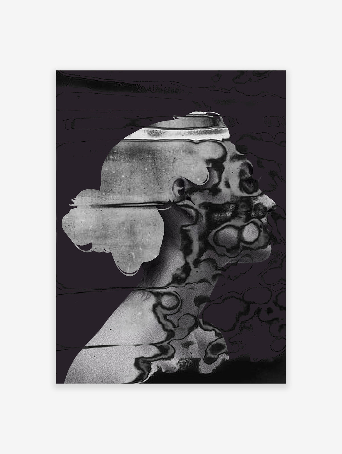 Black and White Abstract Female Photography Poster, Photography Print