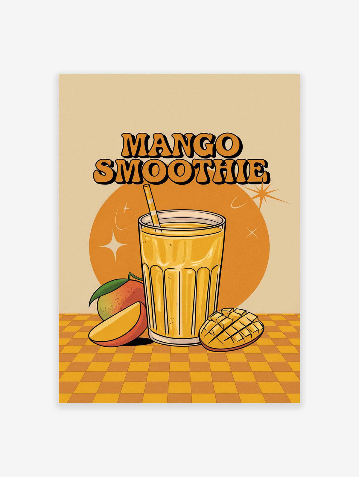 Mango Smoothie Drink Poster