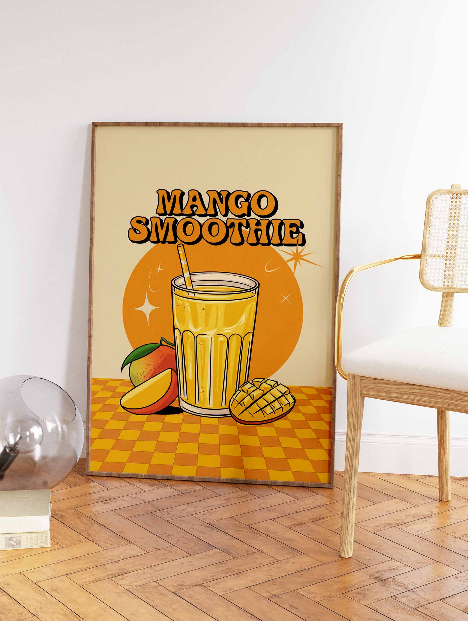 Mango Smoothie Drink Poster