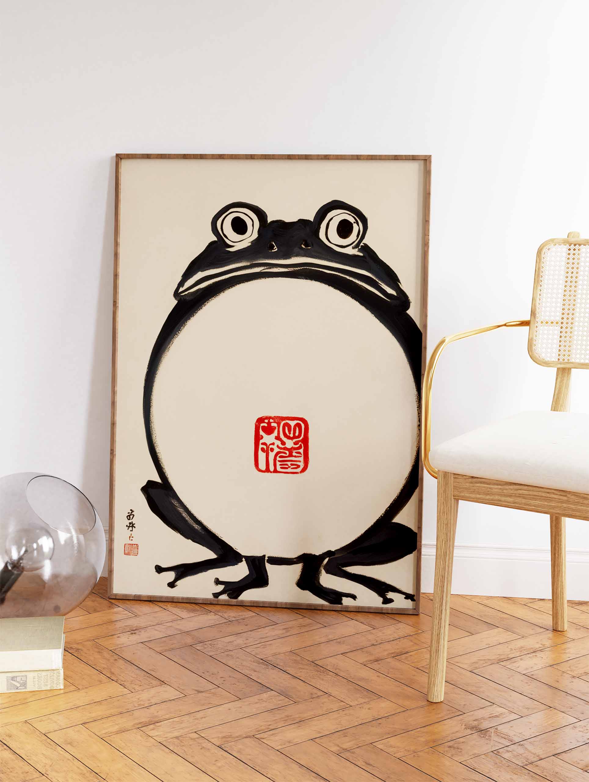 Japanese Frog Poster