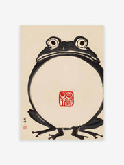 Japanese Frog Poster