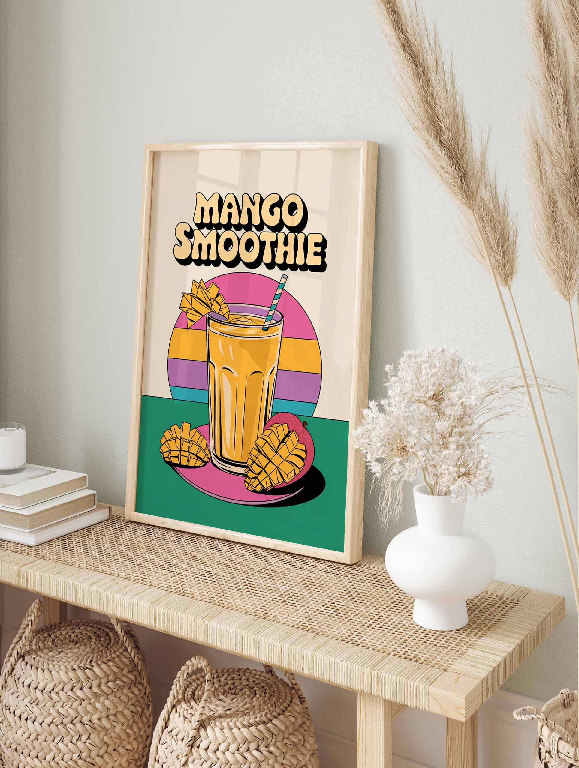 Mango Smoothie Drink Poster