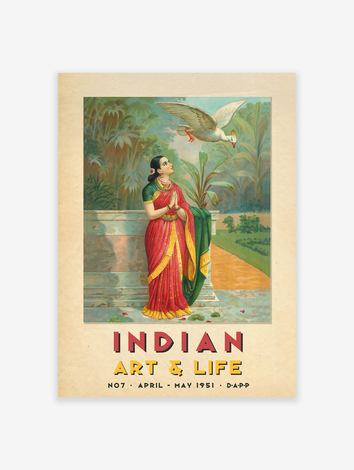 Indian Art and Life Poster by Raja Ravi Varma, Raja Ravi Varma Print