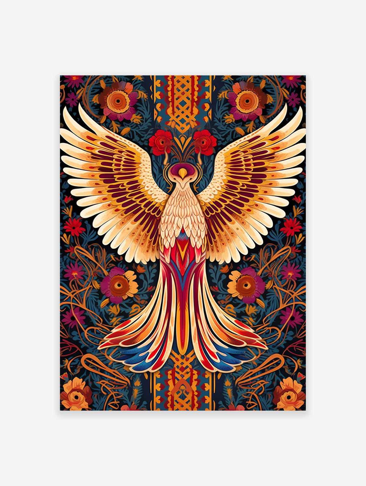 Mexican Phoenix Bird Poster