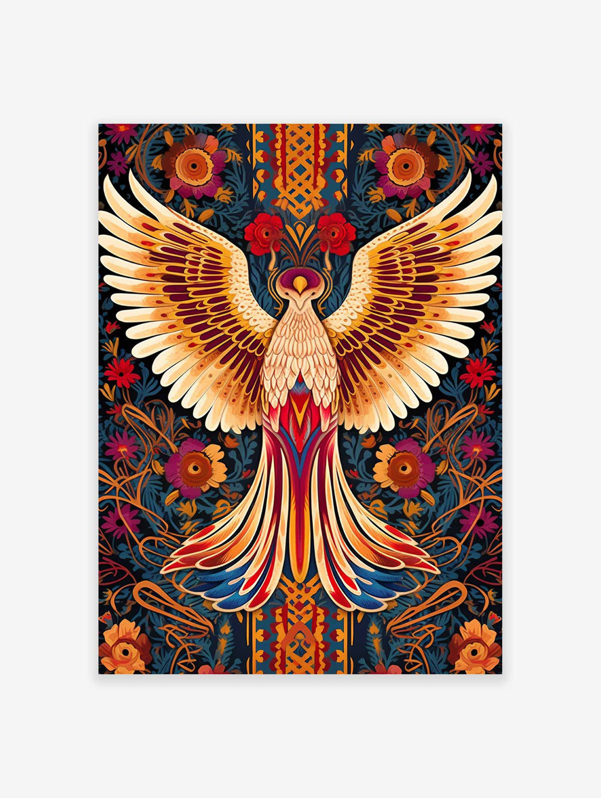 Mexican Phoenix Bird Poster