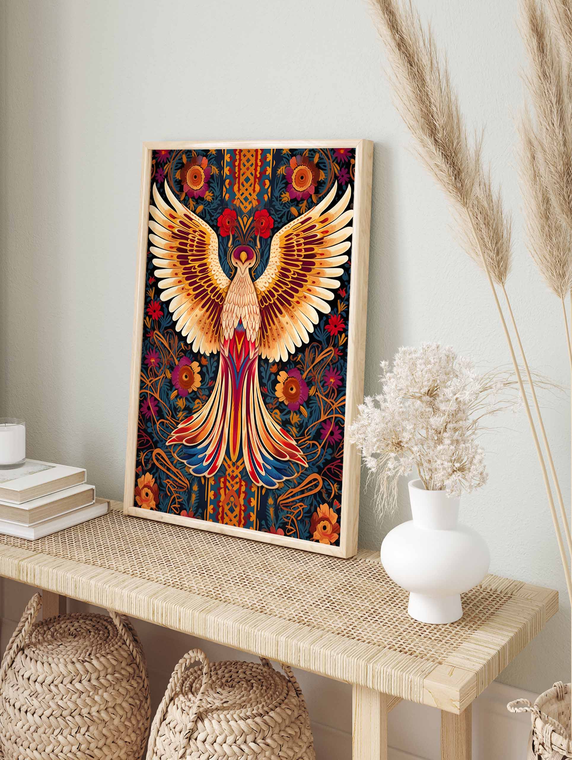 Mexican Phoenix Bird Poster