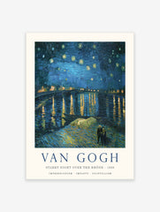 Starry Night Over the Rhone Poster by Vincent Van Gogh, Vincent Van Gogh Print