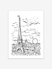 Eiffel Tower in Paris Poster by Leo Gestel, Leo Gestel Print