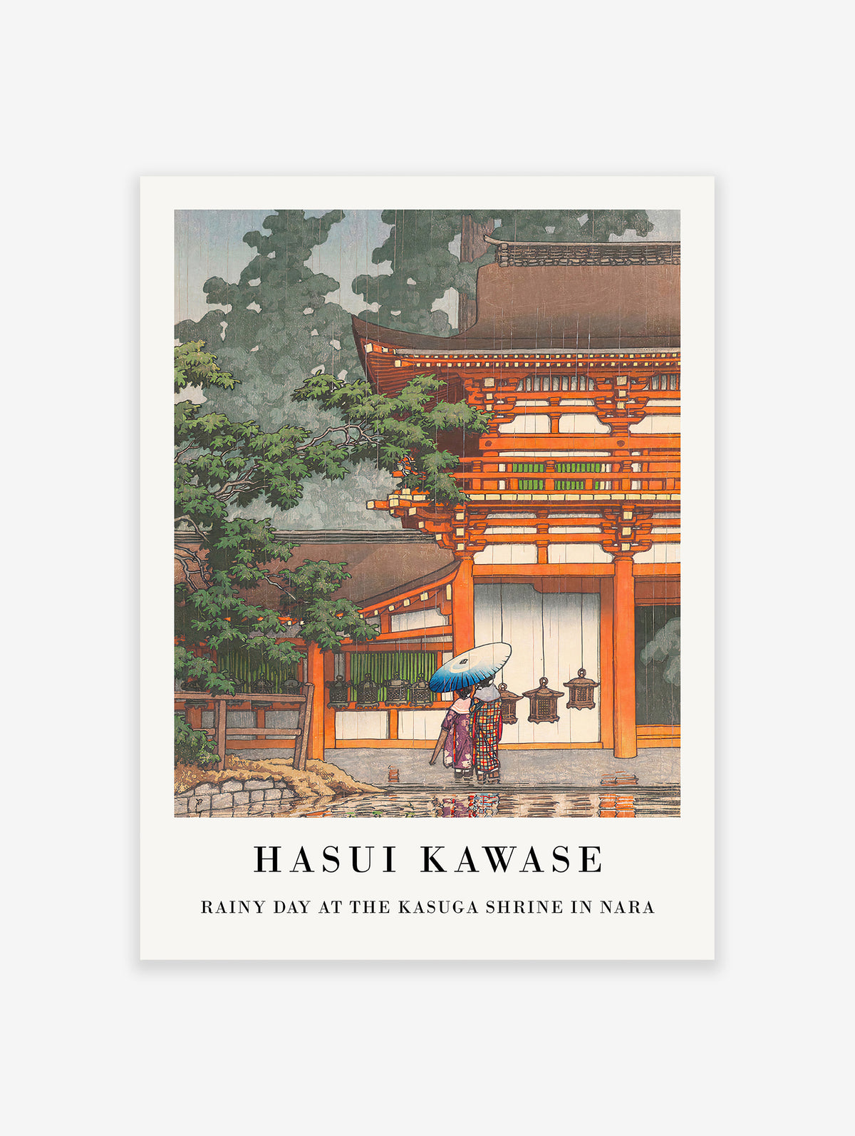 Kasuga Shrine in Nara Poster by Kawase Hasui, Kawase Hasui Print