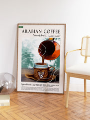 Arabic Coffee Poster, Coffee Print